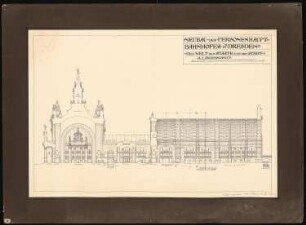 Hauptbahnhof, Dresden: Längschnitt