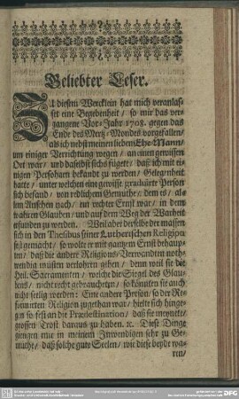 Geliebter Leser