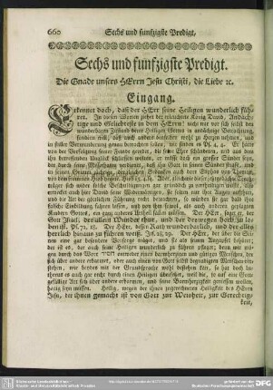 Sechs und funfzigste Predigt