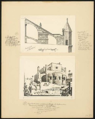 St. Peter & Paul-Kirche, Famagusta: Ein begehbarer Strebebogen (aus: Mittelalterliche Bauten auf der Insel Cypern. Aufnahmen und Rekonstruktionen)