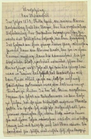 Handschriftliche Notizen
