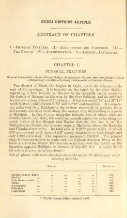 Chapter I. Physical features