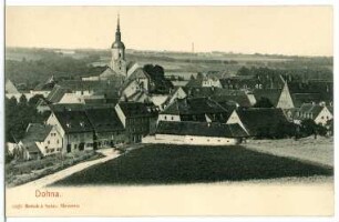 Dohna. Blick auf Dohna