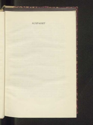Ausfahrt