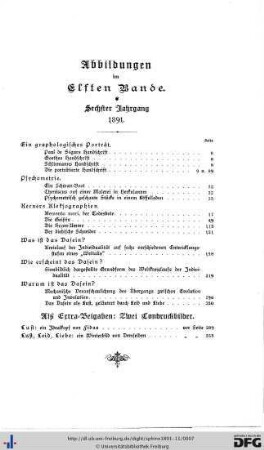 Abbildungen zum Elften Band