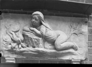 Allegorie, Relief des Hauses Jägerstraße 32