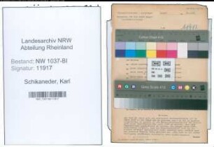 Entnazifizierung Karl Schikaneder , geb. 04.08.1887 (Angestellter)