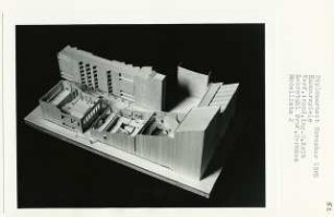 Kammerspiele, Berlin-Schöneberg (Diplomarbeit bei Bernhard Hermkes): Modellfoto 1:200