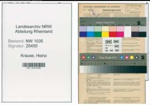 Entnazifizierung Heinz Krause , geb. 08.07.1907 (Kaufmann)