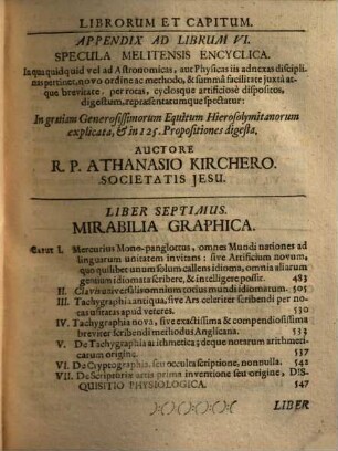 P. Gasparis Schotti ... Technica Curiosa, Sive Mirabilia Artis : Libris XII Comprehensa ; Quibus varia Experimenta ... proponuntur