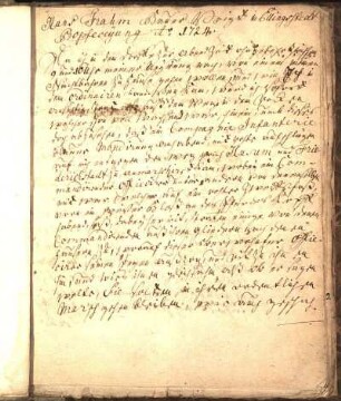 Hans Frahm Bauervogt in Ellingstedt Prophezeihung a. 1724