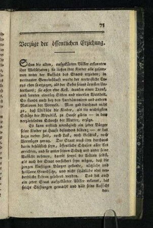 Vorzuege der oeffentlichen Erziehung