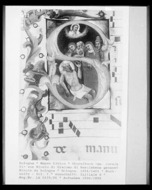 Choralbuch  von Nicolo di Giacomo di Nascimbene genannt Nicolo da Bologna — Buchseite - fol. ?