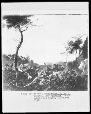 Landschaft mit Herde