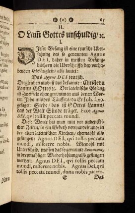 65-87, II. O Lamm Gottes unschuldig