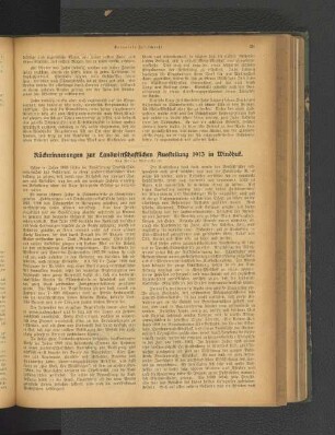 Rückerinnerung zur Landwirtschaftlichen Austellung 1913 in Windhuk.