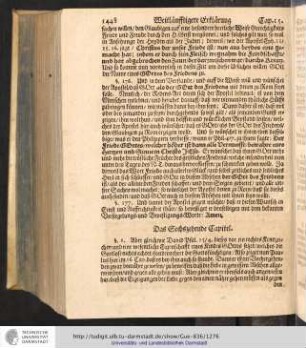 Das Sechszehende Capitel