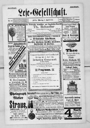 Lese-Gesellschaft. 1890-1894