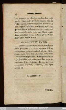 De Consensu Cutis.
