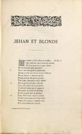 Oeuvres poétiques de Philippe de Remi Sir de Beaumanoir publiées par Hermann Suchier, 2