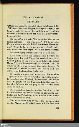 Elftes Kapitel: Die Rache