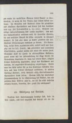 13. Würdigung des Gedichts.