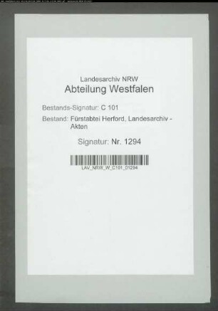 Felicitas Frau zu Gronsfeld zu Hönnepel an die Äbtissin wegen des Nachlasses der Äbtissin Felicitas Gräfin zu Eberstein