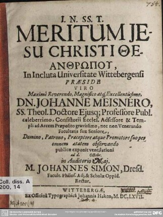Meritum Jesu Christi theanthrōpu