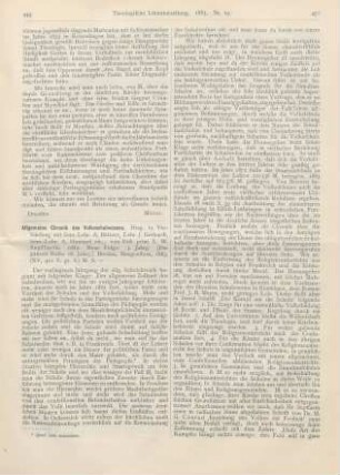 449-451 [Rezension] Allgemeine Chronik des Volksschulwesens. N.F. 5. Jg