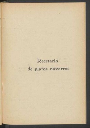Recetario de platos navarros