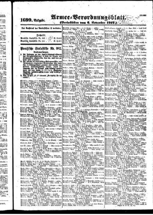 1699. Ausgabe. Dienstag, 6. November 1917