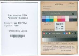 Entnazifizierung Jacob Bredendiek , geb. 28.10.1910 (Polizeibeamter)
