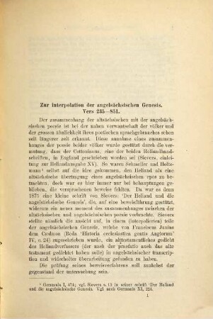 Studien zur angelsächsischen Genesis