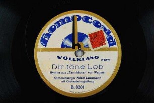 Dir töne Lob : Hymne aus "Tannhäuser" / von Wagner
