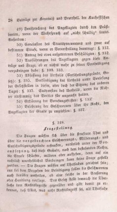 §. 318. Fragestellung.