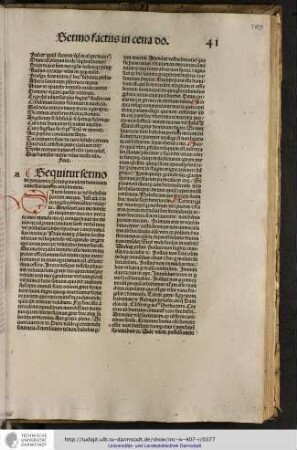 Sequitur sermo de penitentia factus per eundem dominum cancellarium in cena domini.