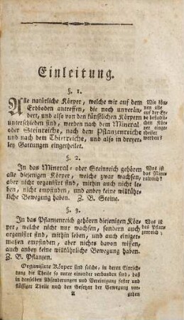 Lehrbuch einer Naturhistorie : Zu e. gemeinnützigen Gebrauch, wie auch zu Vorlesungen in Schulen