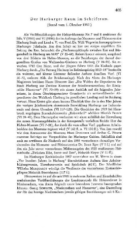 Sammelbericht : Der Harburger Raum im Schrifttum