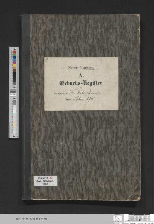 Geburtsregister Güldendorf 1905 (Zweitregister)