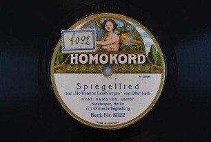 Spiegellied : aus "Hoffmanns Erzählungen" / von Offenbach