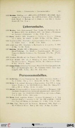 Personenmedaillen (Nr. 1301-1341)