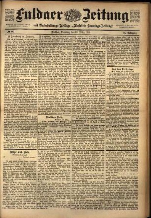 Ausgabe vom Dienstag, den 22. März 1898.