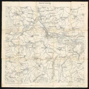 Äquidistantenkarte 45 : Section Leisnig, 1874 : Section Leisnig. - 1:25000. - Leipzig: Giesecke & Devrient, 1874. - 1 Kt.