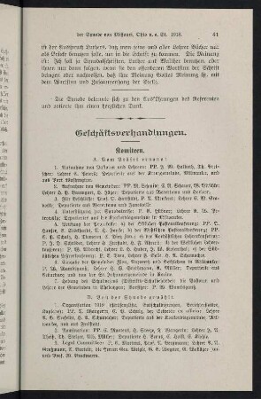 41-57, Geschäftsverhandlungen