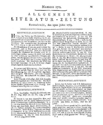 Neue evangelische und sanfte Einleitung in die Anfangsgründe des Christentums. Durch katechetische Erläuterungen der fünf Hauptstücke des kleinen Katechismus. Halle: Waisenhaus 1785