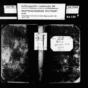 Kriegsstammrollen der 4. Garnisonskompanie