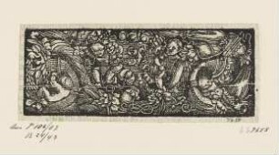 Putten zwischen Rauken, aus: "OFFICIA M.T.C. EJn Bůch So Marcus Tullius Cicero der Römer zů seynem Sune Marco. Von den tugentsamen ämptern [...]", Augsburg 1531