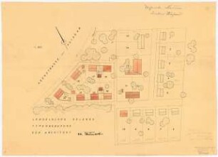 Siedlung Lendelsches Gelände, Potsdam-Bornstedt: Lageplan 1:500