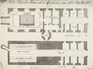 Festung Königstein, "Grundriße von der Kellerey unter der Magdalenenburg gelegen nebst der Böttger-Werkstatt" : Königstein, Festung