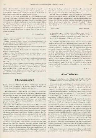 721-722 [Rezension] Zohary, Michael, Pflanzen der Bibel